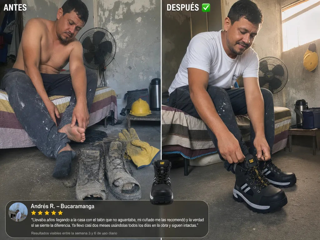 🚧 Bota CAT Invader Deluxe | Protección Total para Cada Jornada
