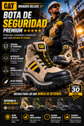 🚧 Bota CAT Invader Deluxe | Protección Total para Cada Jornada
